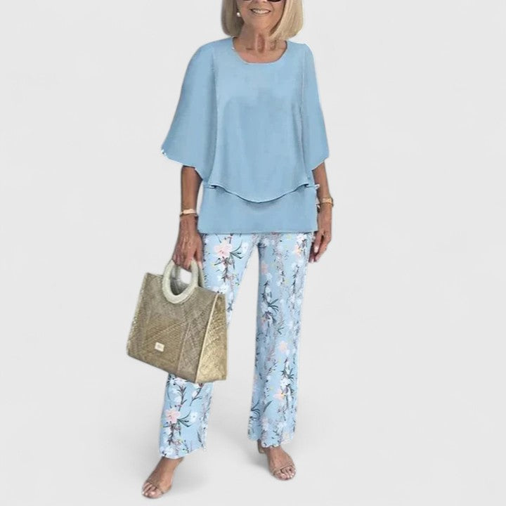 Adeline | Relaxed Flowy Top & Matching Pants Set