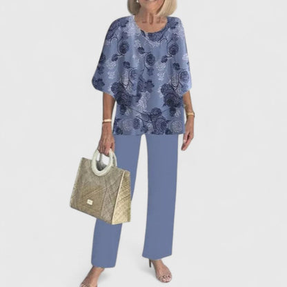 Adeline | Relaxed Flowy Top & Matching Pants Set