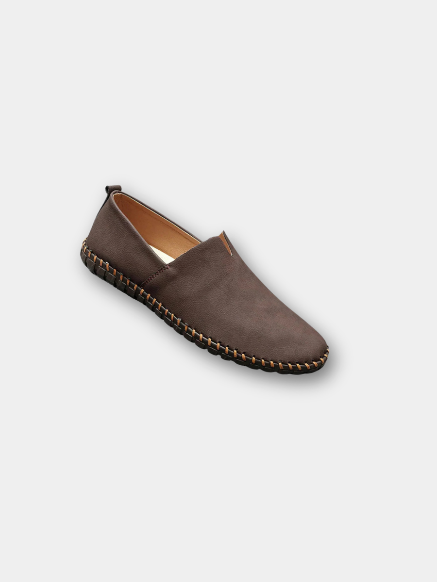 Luke | Men loafers with slip on design and stitching detail