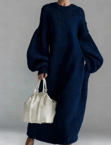 Elizabeth | Women's Oversized Knit Sweater Maxi Dress