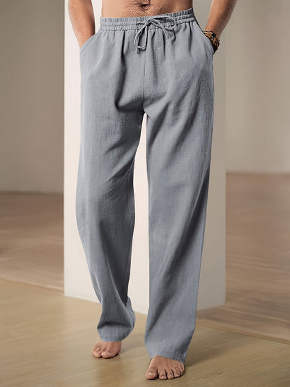 Aaron | Men’s relaxed pants with elastic waist and drawstring