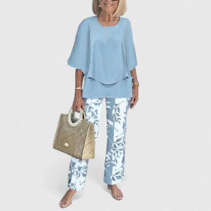 Adeline | Relaxed Flowy Top & Matching Pants Set