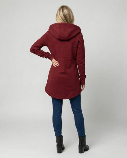 Christine | Women's Hooded Winter Coat with Printed Lining