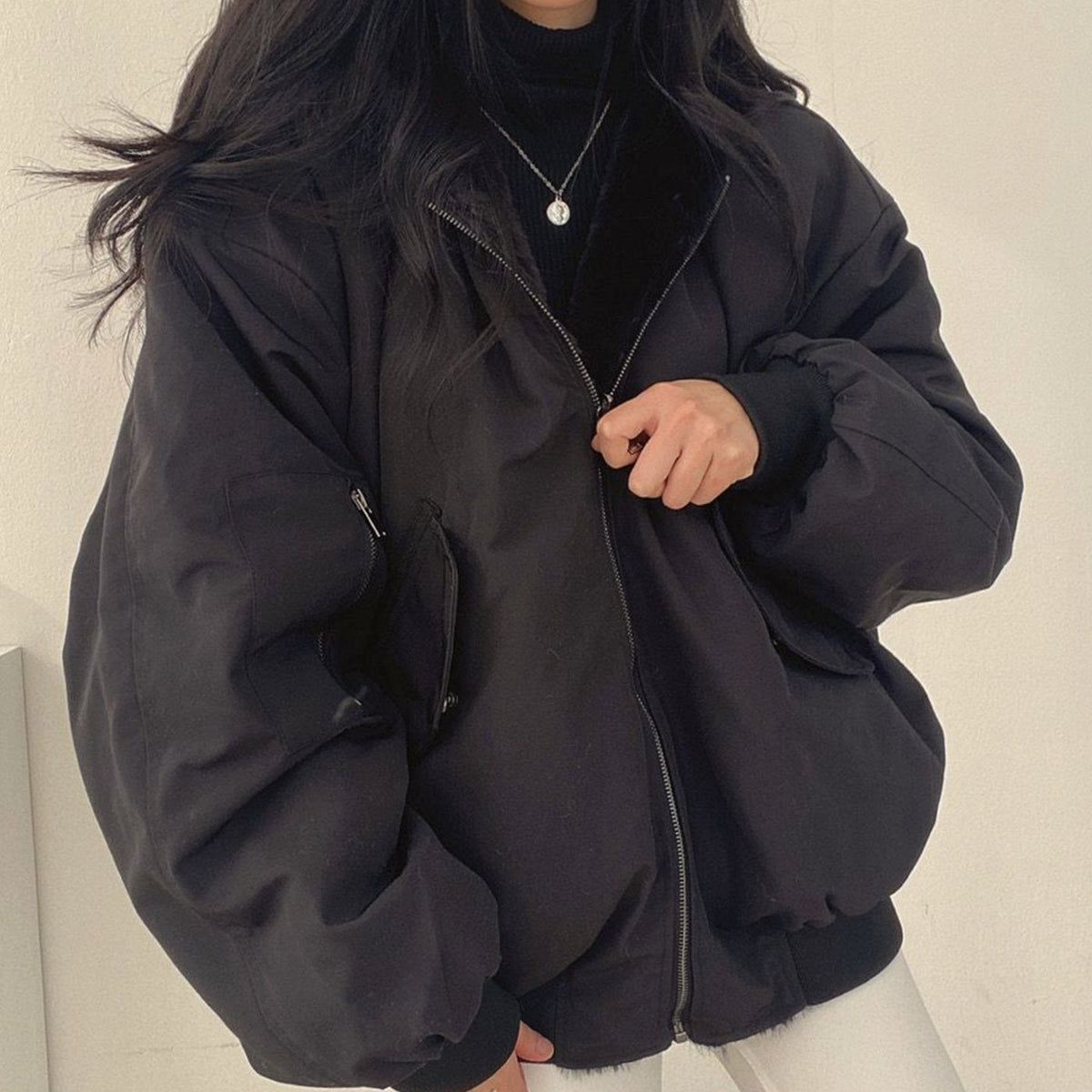 Sandra | Women's Reversible Bomber Jacket with Zipper