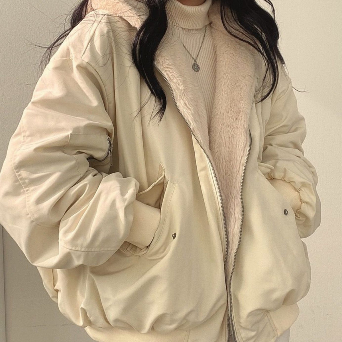 Sandra | Women's Reversible Bomber Jacket with Zipper