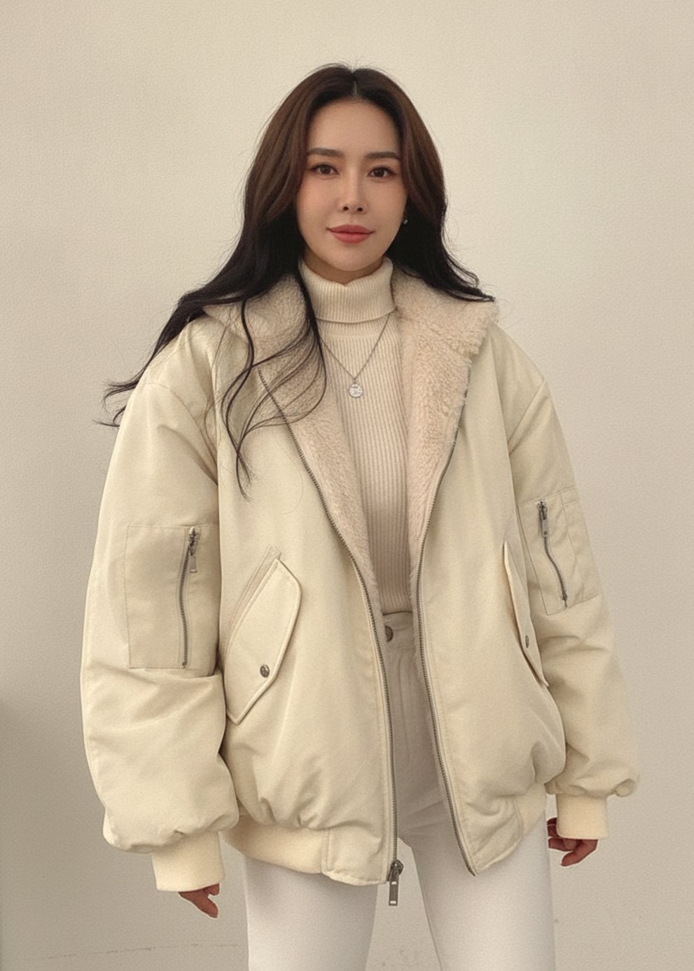 Sandra | Women's Reversible Bomber Jacket with Zipper