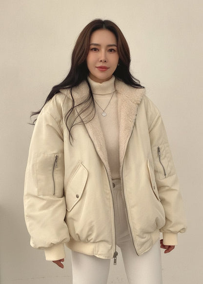 Sandra | Women's Reversible Bomber Jacket with Zipper