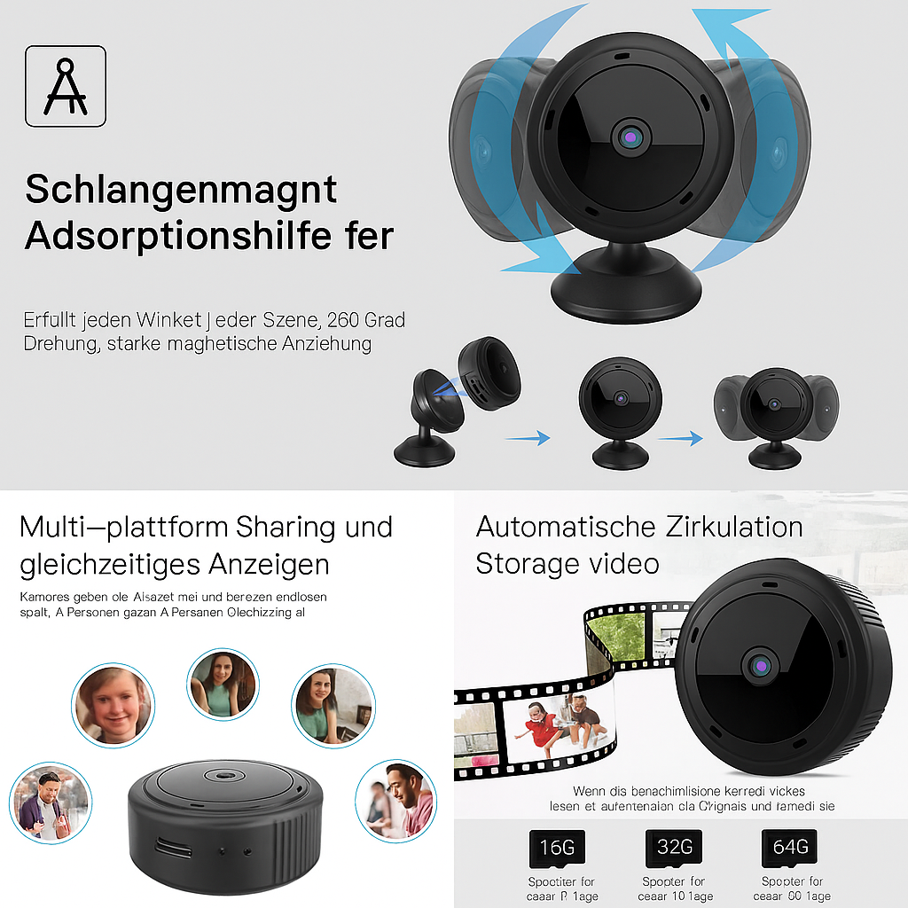 Chandler | Mini WiFi Surveillance Camera with Night Vision