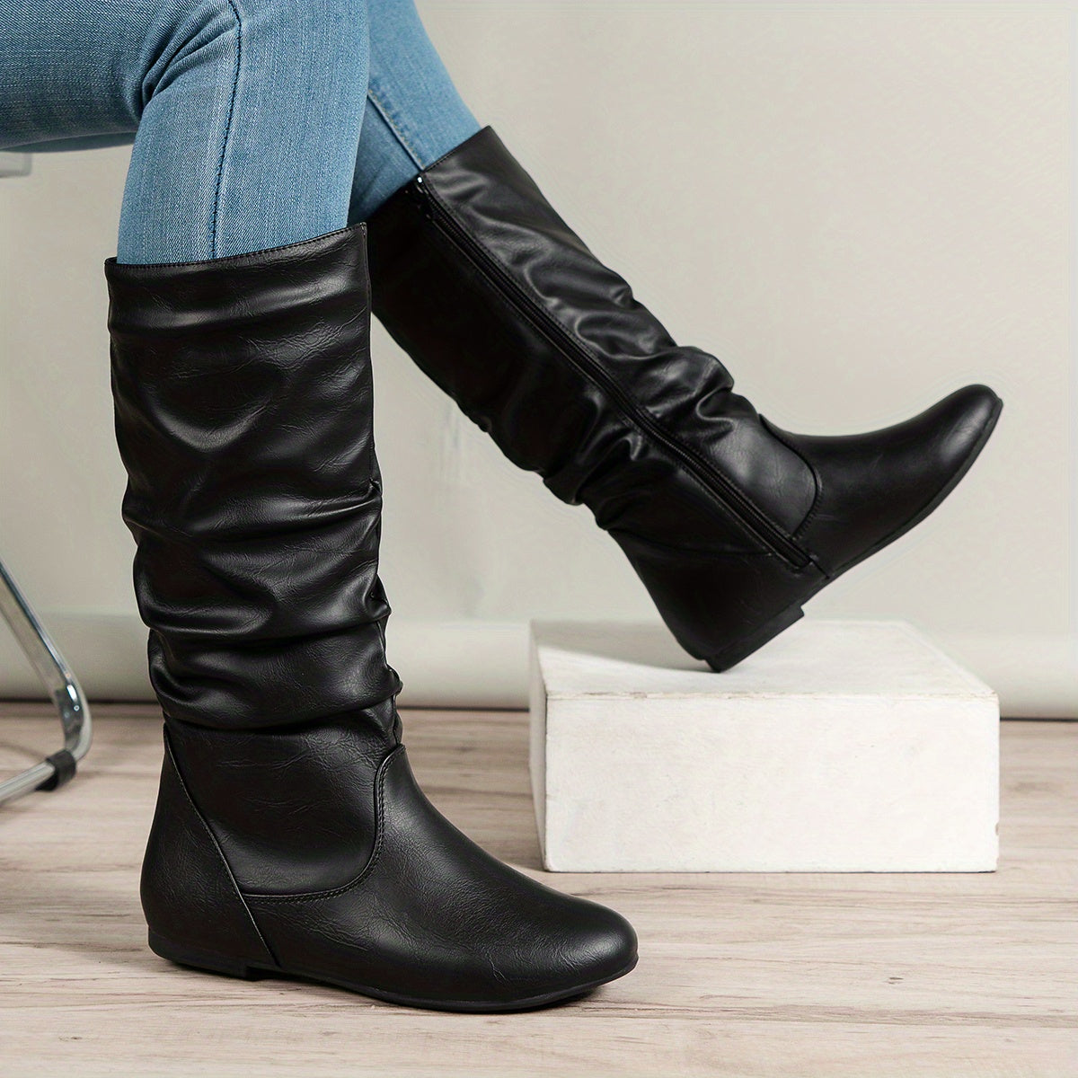 Ashley | Women's Casual Knee High Boots