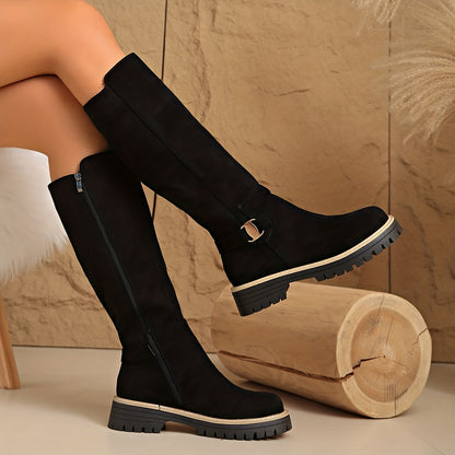 Carol | Women's Block Heel Knee High Boots