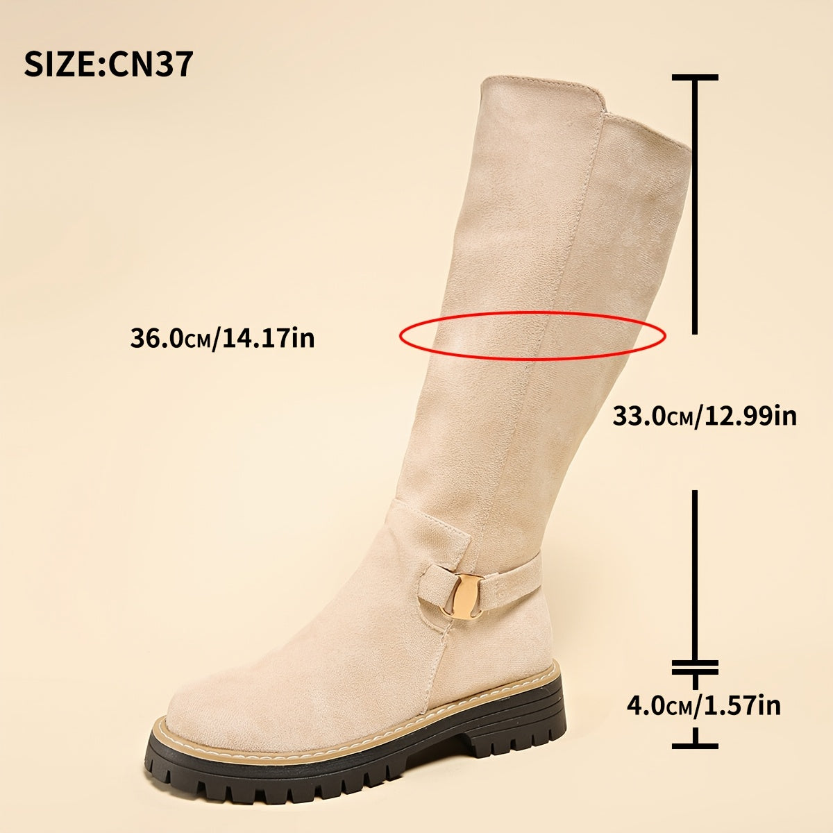 Carol | Women's Block Heel Knee High Boots