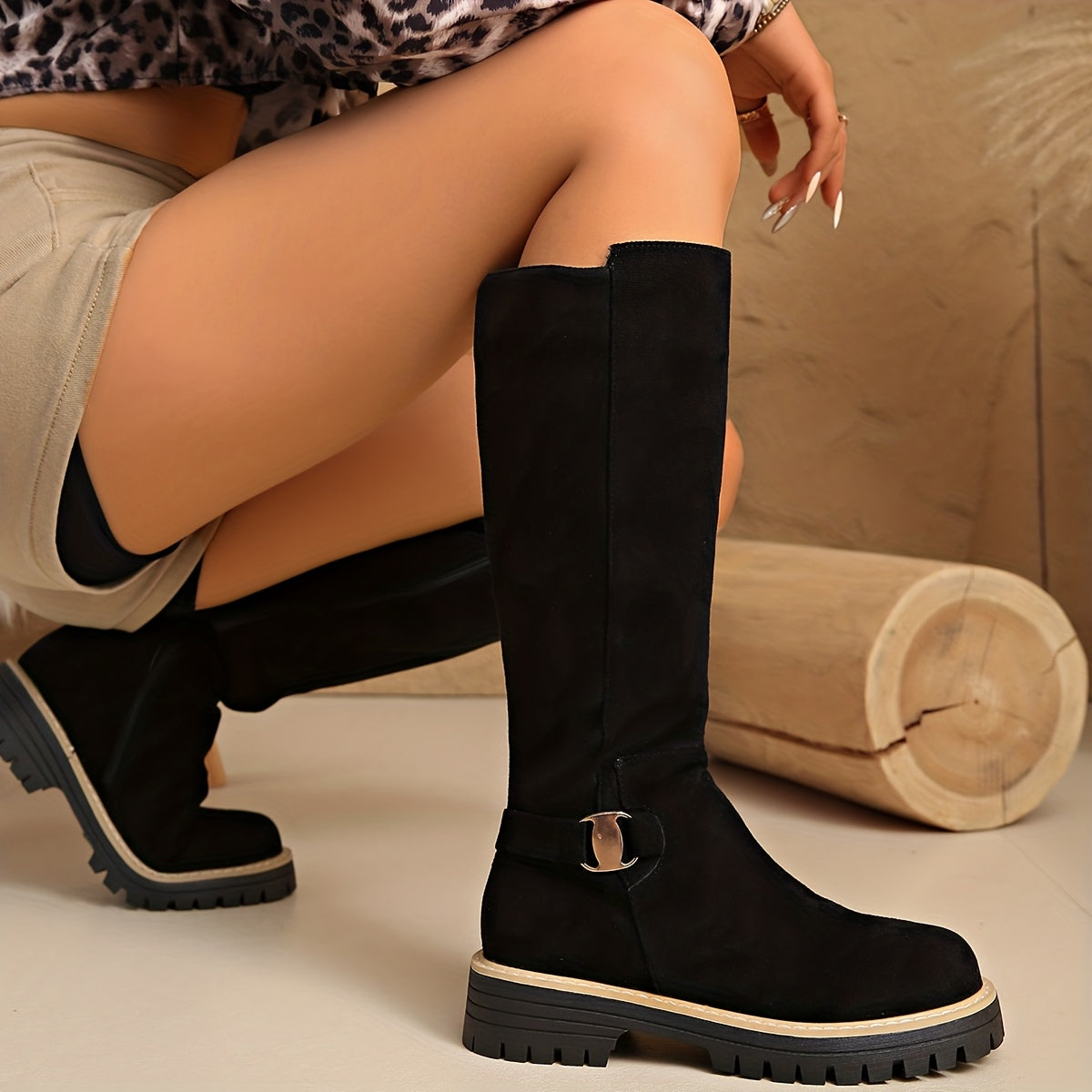 Carol | Women's Block Heel Knee High Boots