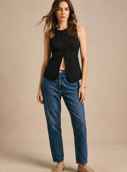 Jennifer | Women's Elegant Vest with Button Front