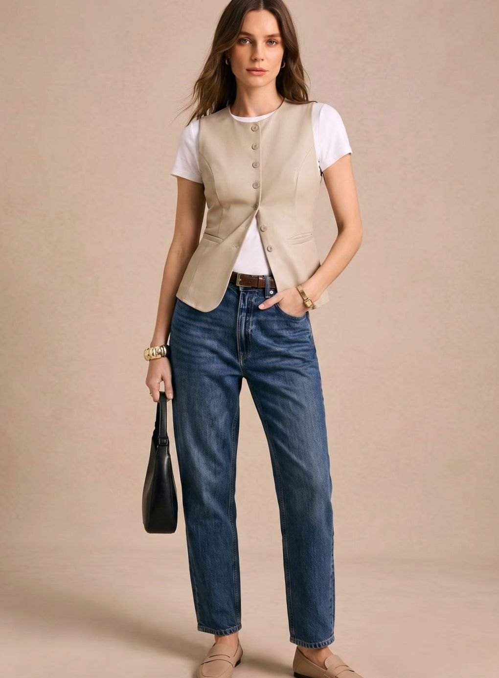 Jennifer | Women's Elegant Vest with Button Front