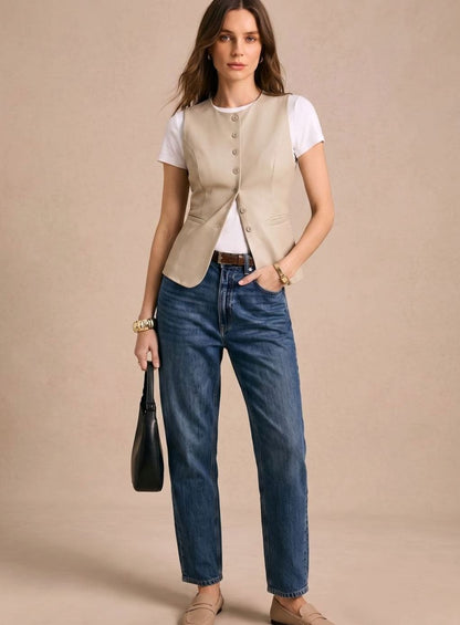 Jennifer | Women's Elegant Vest with Button Front