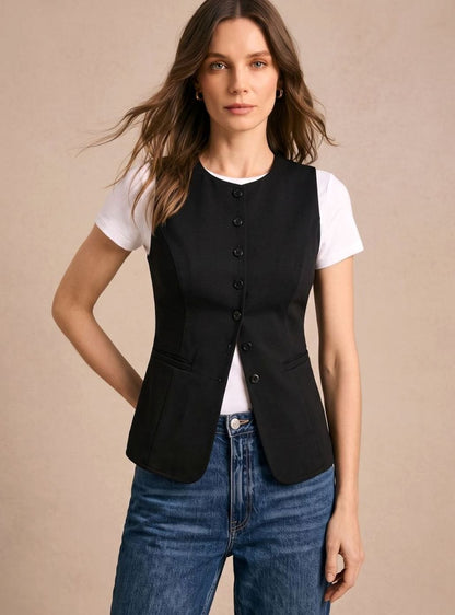Jennifer | Women's Elegant Vest with Button Front