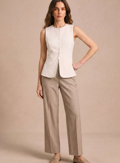 Jennifer | Women's Elegant Vest with Button Front