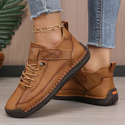 Olina | Women sneakers with lace up design and platform sole