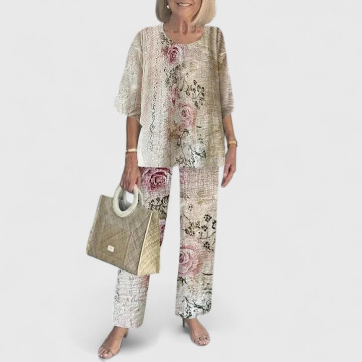 Adeline | Relaxed Flowy Top & Matching Pants Set