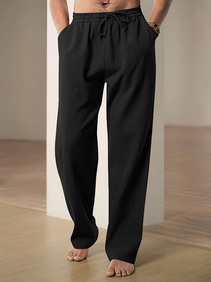 Aaron | Men’s relaxed pants with elastic waist and drawstring