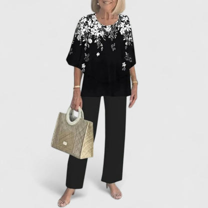 Adeline | Relaxed Flowy Top & Matching Pants Set