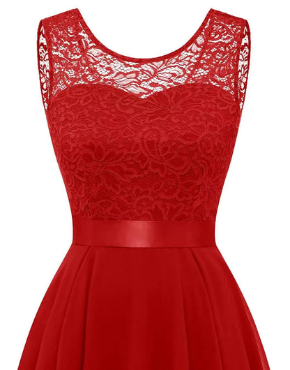 Aurelia | Women's asymmetrical high low evening dress with sleeveless fit