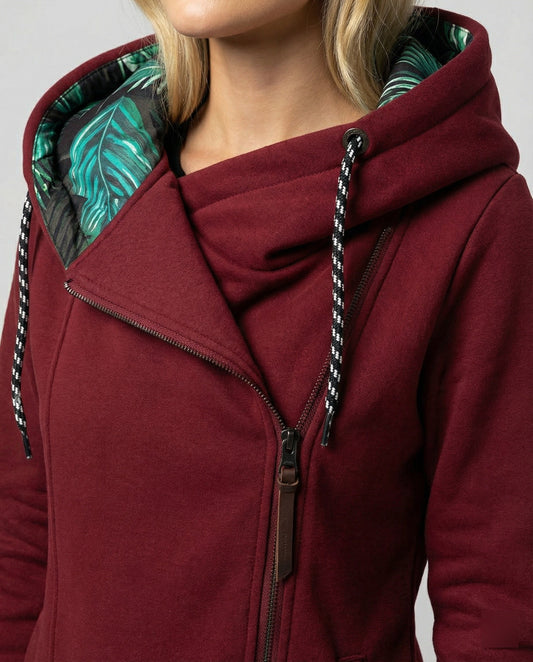 Christine | Women's Hooded Winter Coat with Printed Lining