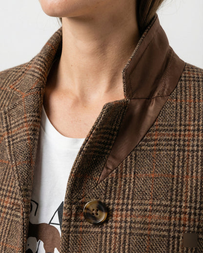 Elowyn | Women’s Checked Single-Breasted Blazer | Elegant