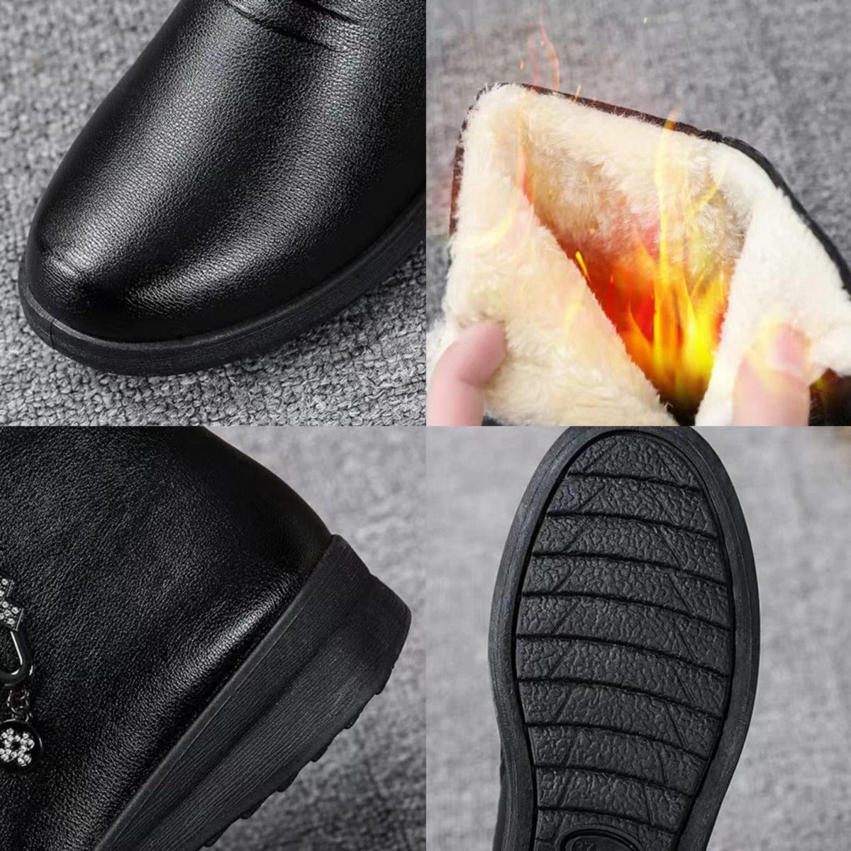 Barbara | Women's Fur-Lined Winter Ankle Boots