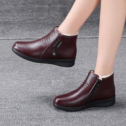 Barbara | Women's Fur-Lined Winter Ankle Boots