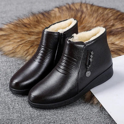 Barbara | Women's Fur-Lined Winter Ankle Boots