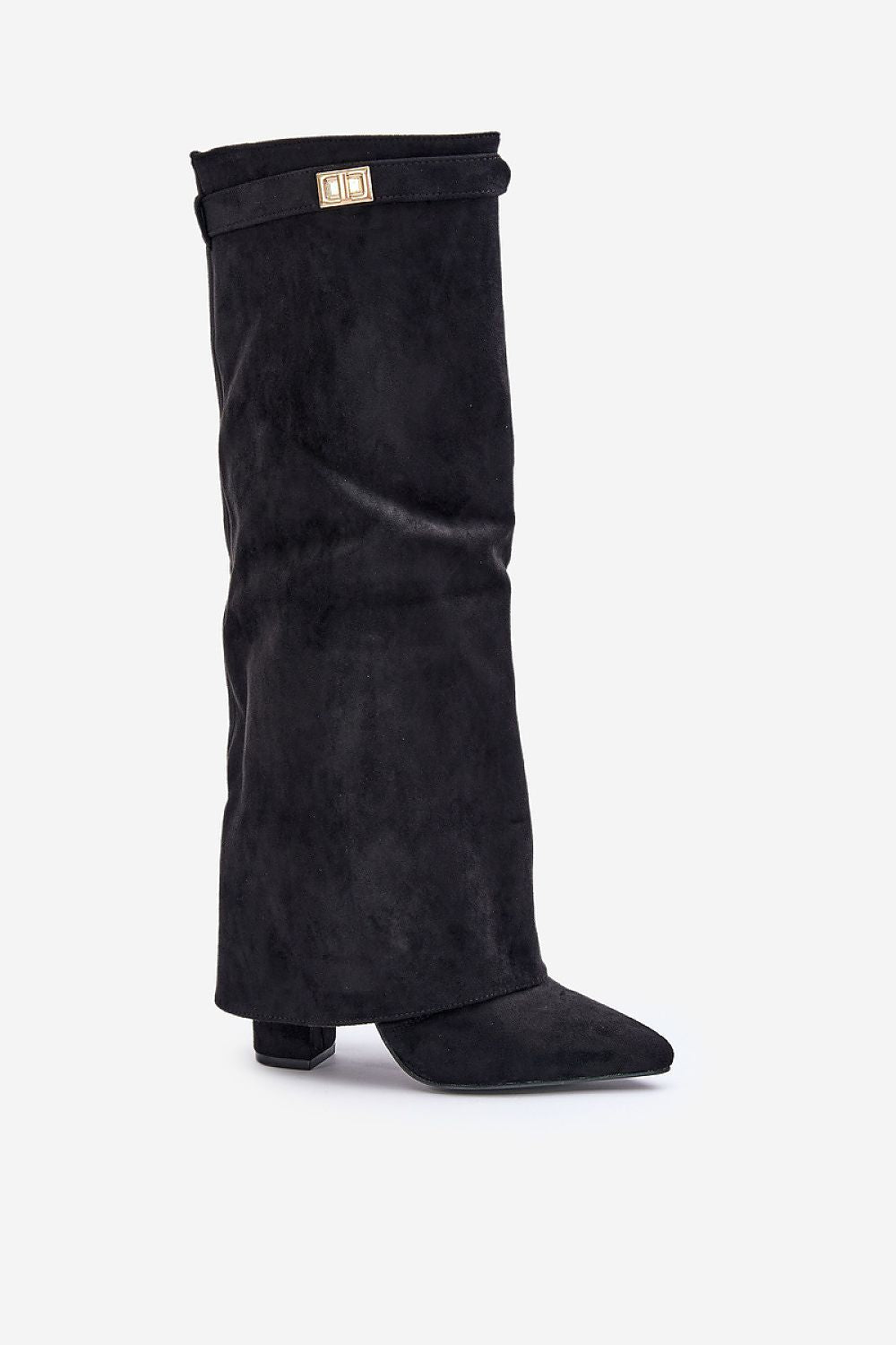 Evelyn | Chic Elegant Knee-high Boots with Buckle Strap
