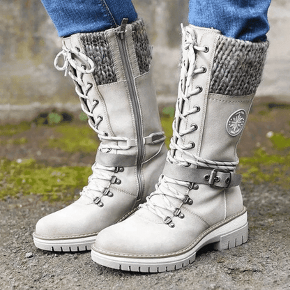 Sarah | Women's Lace-Up Mid-Calf Winter Boots