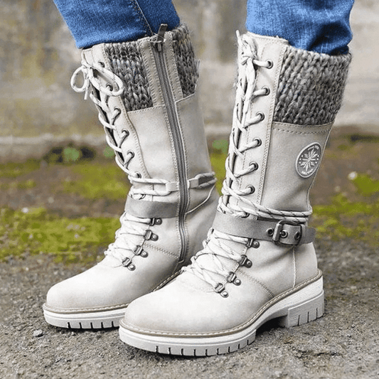 Sarah | Women's Lace-Up Mid-Calf Winter Boots
