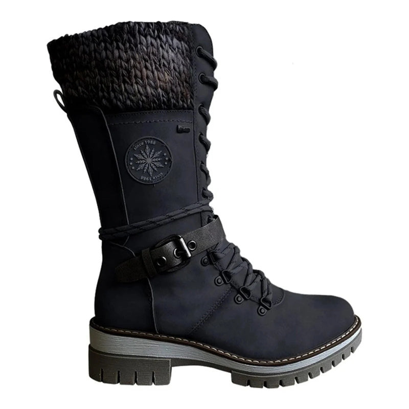 Sarah | Women's Lace-Up Mid-Calf Winter Boots