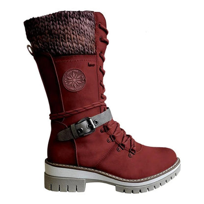 Sarah | Women's Lace-Up Mid-Calf Winter Boots