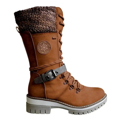 Sarah | Women's Lace-Up Mid-Calf Winter Boots