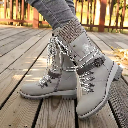 Sarah | Women's Lace-Up Mid-Calf Winter Boots
