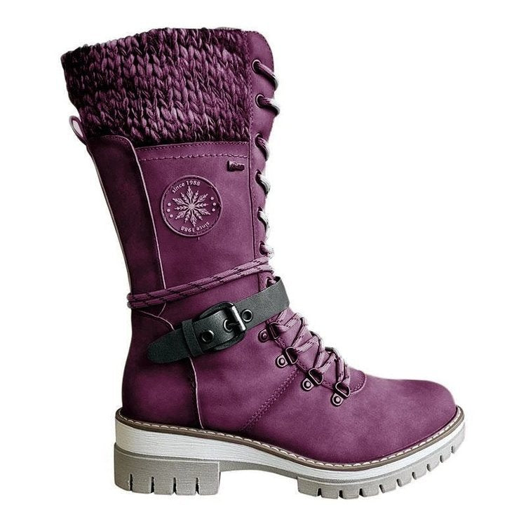 Sarah | Women's Lace-Up Mid-Calf Winter Boots