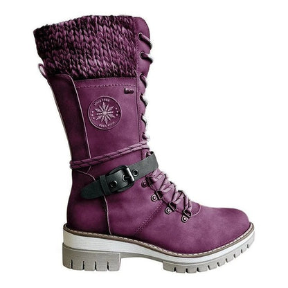 Sarah | Women's Lace-Up Mid-Calf Winter Boots