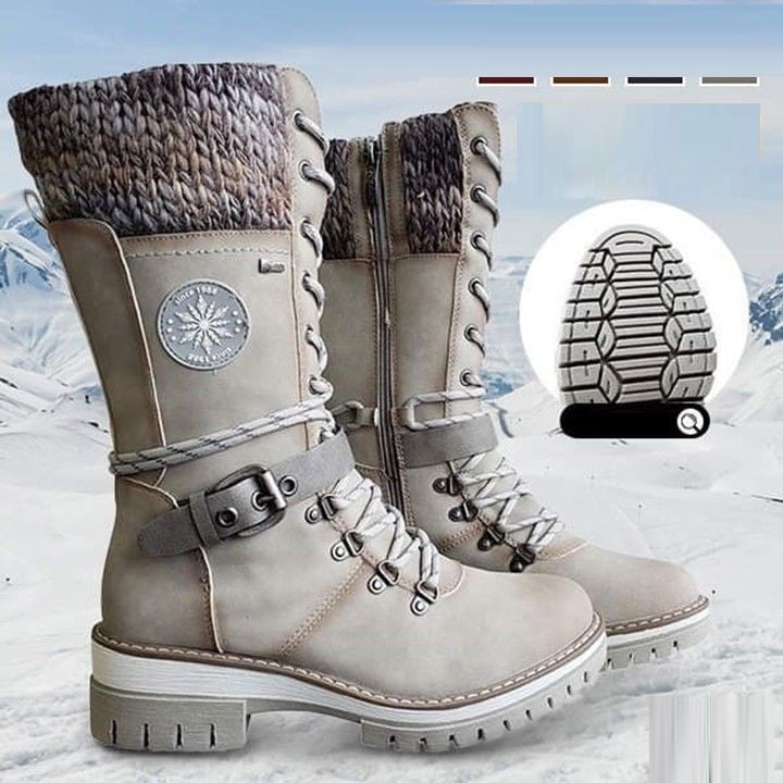 Sarah | Women's Lace-Up Mid-Calf Winter Boots