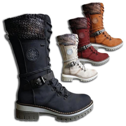 Sarah | Women's Lace-Up Mid-Calf Winter Boots