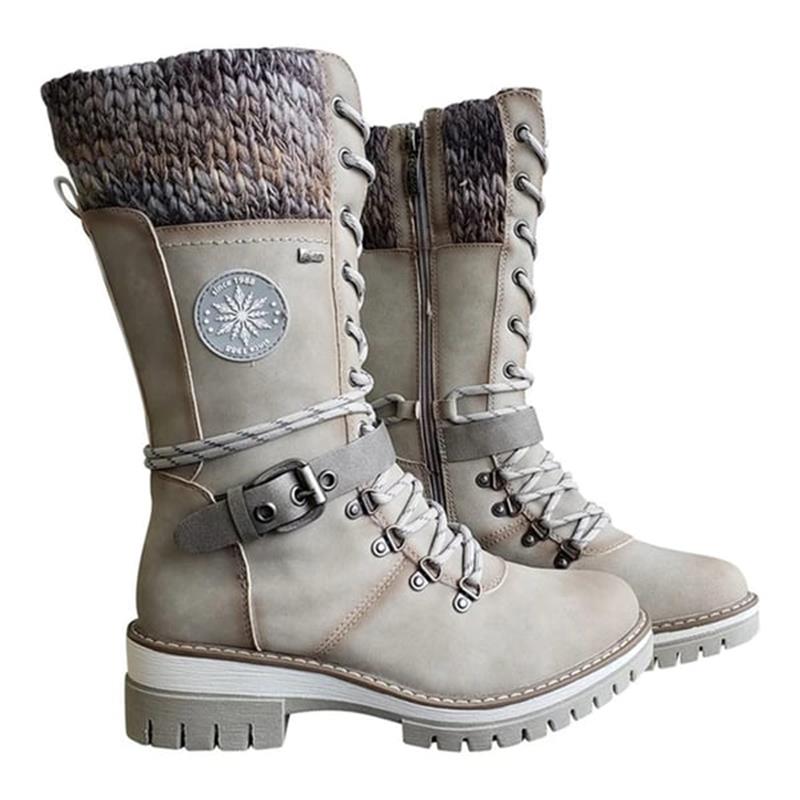 Sarah | Women's Lace-Up Mid-Calf Winter Boots