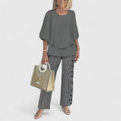 Adeline | Relaxed Flowy Top & Matching Pants Set