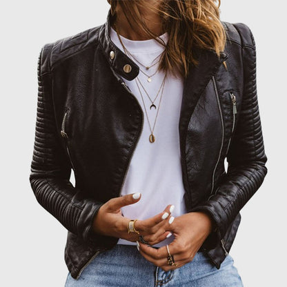Reagan | Women's Classic Biker Jacket with Tailored Fit