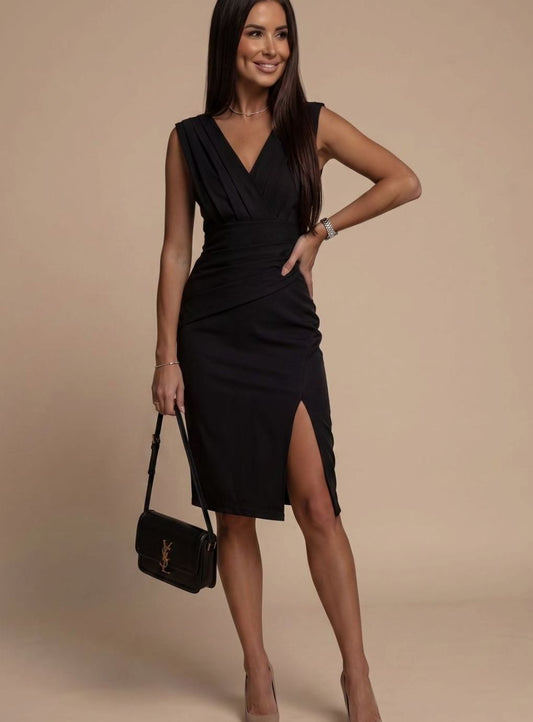 Elizabeth | Women's Sleeveless Cocktail Dress with V Neck
