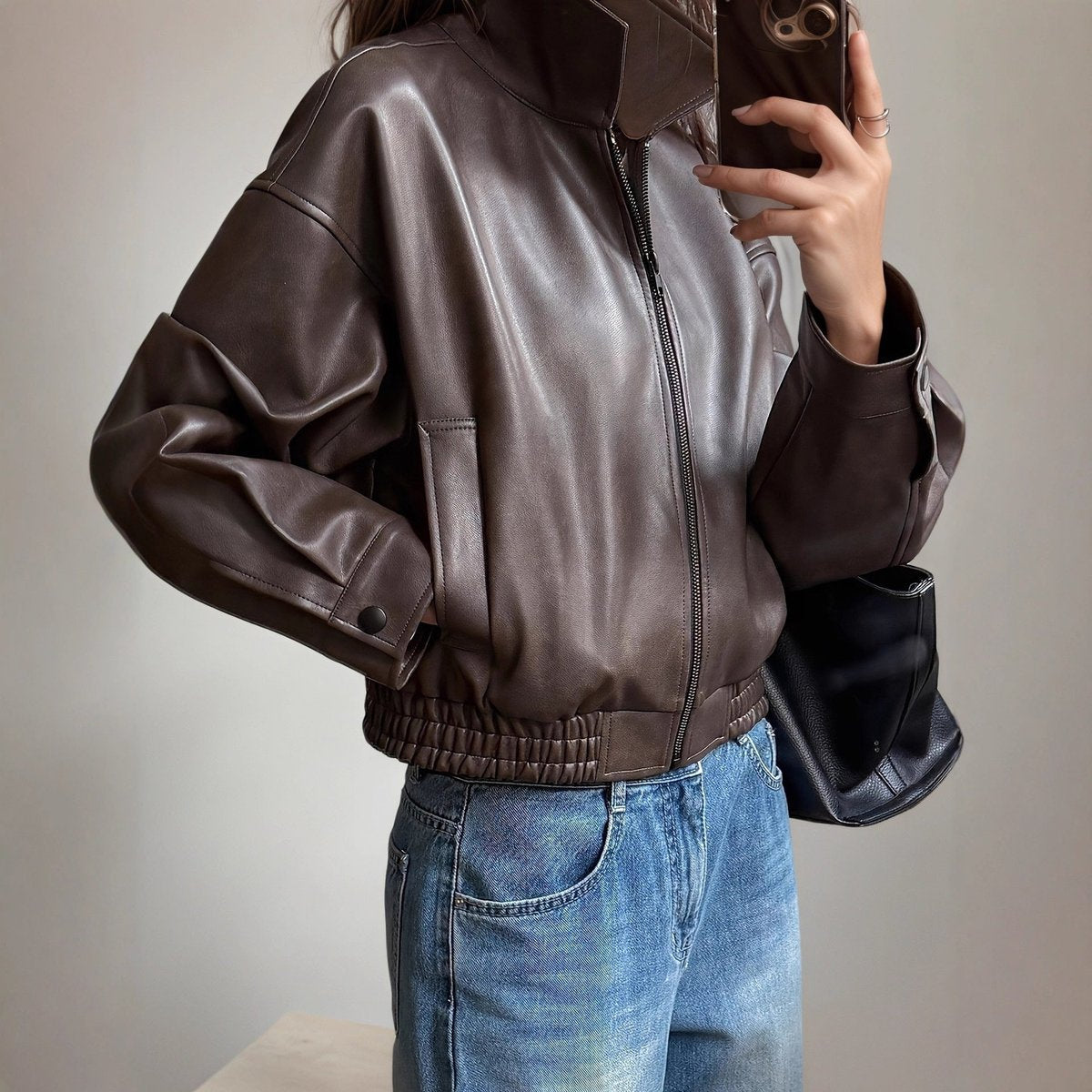 Sophia | Women's Bomber Jacket with Zip Closure