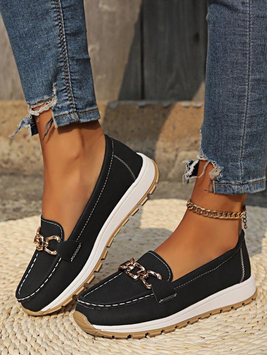 Gabriella | Women's Orthopedic Slip-On Shoes with Gold Detail