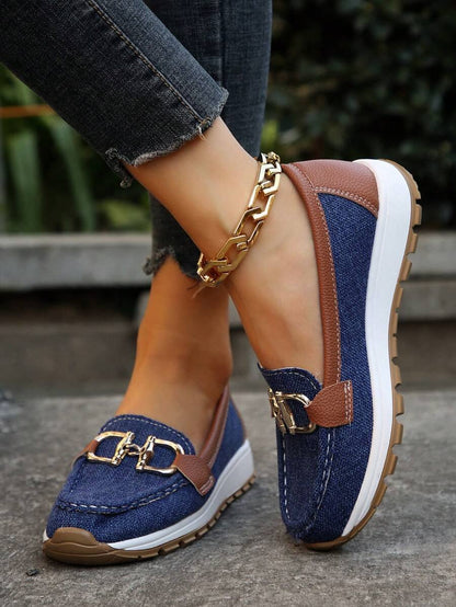 Gabriella | Women's Orthopedic Slip-On Shoes with Gold Detail