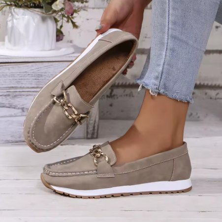 Gabriella | Women's Orthopedic Slip-On Shoes with Gold Detail